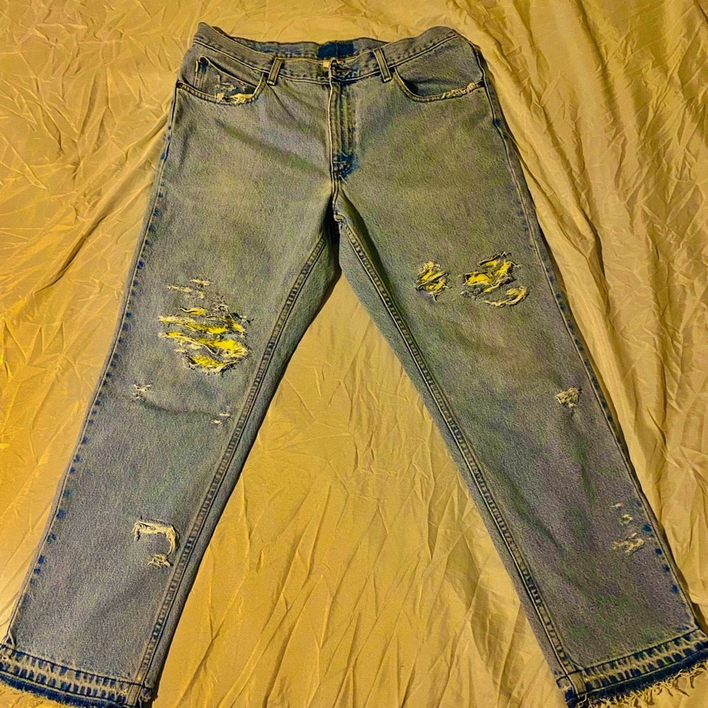 Trendy Ripped Denim Jeans
